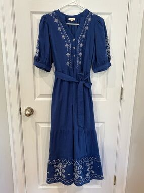 roolee denim dress Downtown Denim Collared Dress